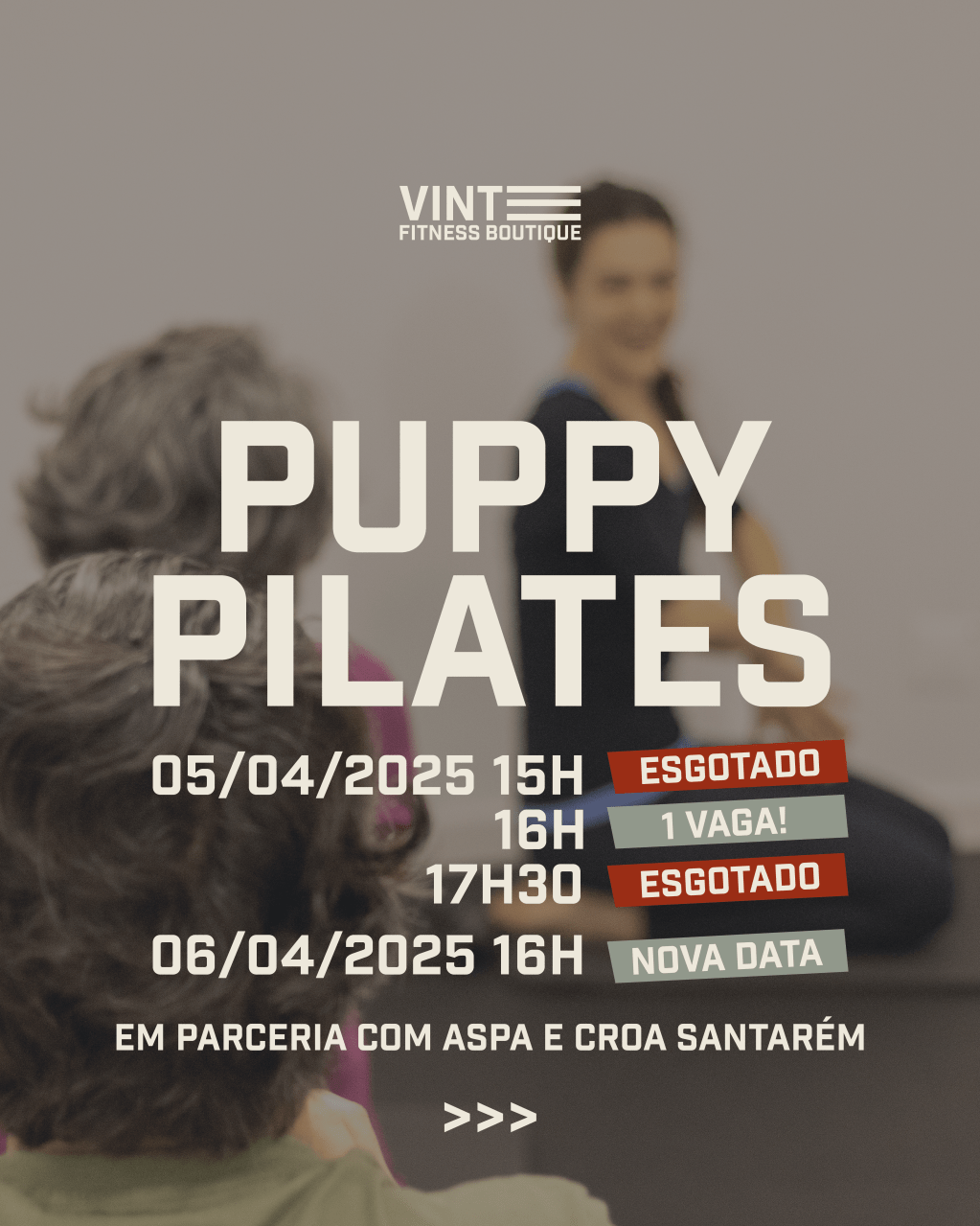 VINTE PUPPY PILATES – 05/04 e&nbsp;06/04